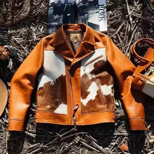 Giacca pelle bovina - , stile