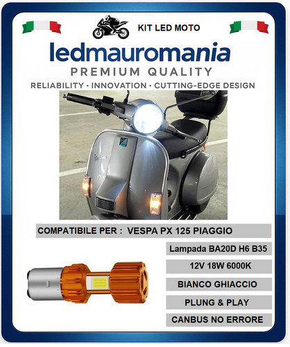 Lampada led vespa 125 - vespa, ba20d