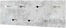 ‎ Appendiabiti per mobili Haku, Cromo Cemento, 5,5 x 80 x 30 cm ‎