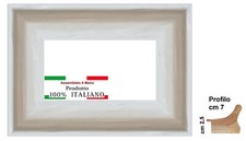 Cornice in legno bianca a