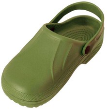 Zoccoli in gomma EVA colore verde VERDEMAX per orto giardino