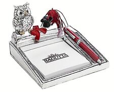 N.1 BOMBONIERA GUFO LAUREA POST-IT con PENNA in 4 MODELLI GALVANICA ARGENTO 925%