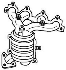 114 cv Catalizzatore per Honda