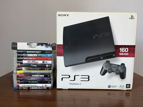 Sony ps3 slim 160 - gb, giochi
