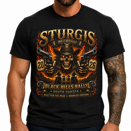Maglia motociclista sturgis - maglia,