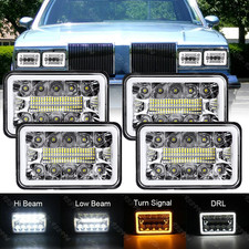 4PCS 4x6"inch Square LED