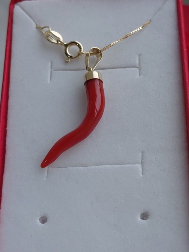 Collana amuleto corno di - collana,