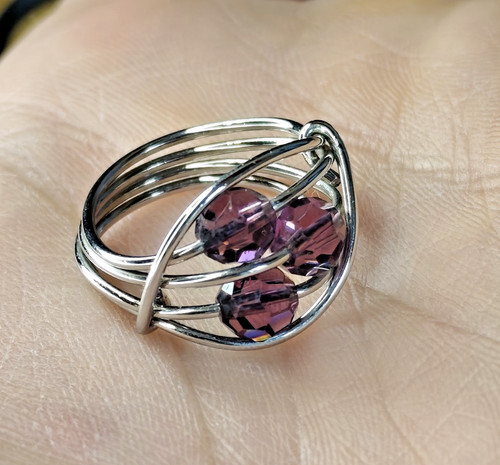 Anello vintage col argento - argento,
