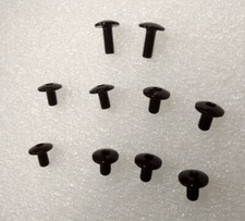 VITE ERGAL NERA TESTA BOMBATA M4 LUNGHEZZA 10 DELLA LIGHTECH TCBEI 10PZ