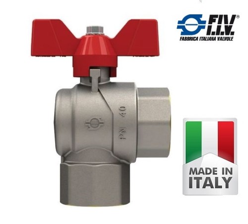 Valvola sfera squadra - valvola, a