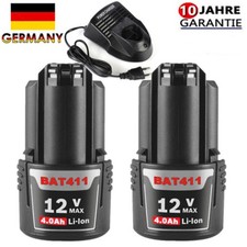 2x per Bosch GBA 12V 4.0Ah