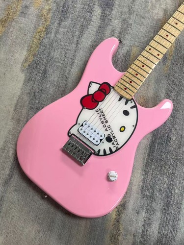 Chitarra elettrica rosa - chitarra,