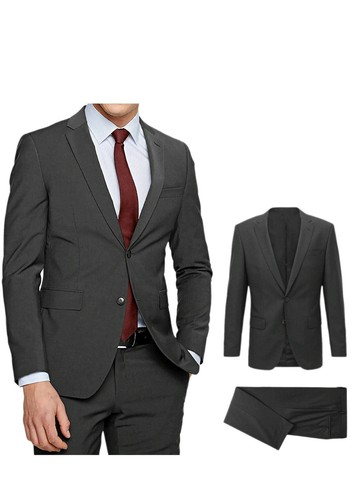 Abito uomo grigio elegante - grigio,