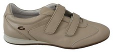 ALBERTO GUARDIANI Scarpe Legno Nocciola Mini Logo Sneakers Cinturino EU38 / US7,5
