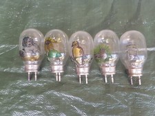 Lotto di 5 Antiche Valvole