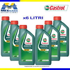 6 LITRI CASTROL MAGNATEC 5W30 A5 OLIO MOTORE AUTO BENZINA DIESEL FORD ACEA B5 A1