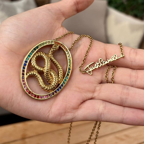 Collana serpente pietre