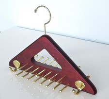 Appendino portacinture, portacravatte da Armadio - Legno, ganci 30 + 4