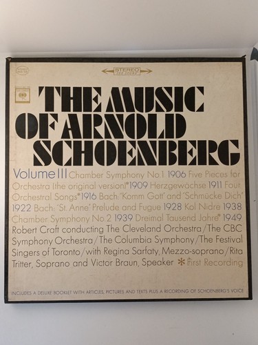 The music arnold schoenberg - music, of