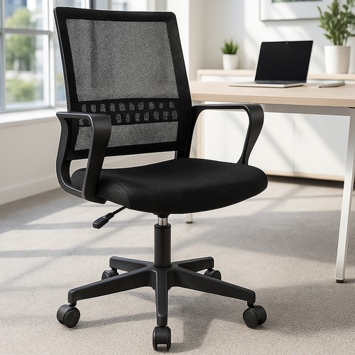 Sedia scrivania nera con - sedia,