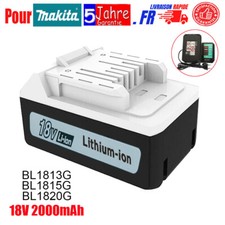 18V 2,0Ah pour Makita Batterie BL1820G BL1813G 1815G 1811G Li-ion HP457D DF457D