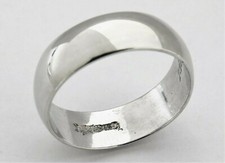 Fede Nuziale 7mm Larghezza Per Sempre RIDOTTA A 200/- PER 3 GIORNI Oro 9ct Punzonata