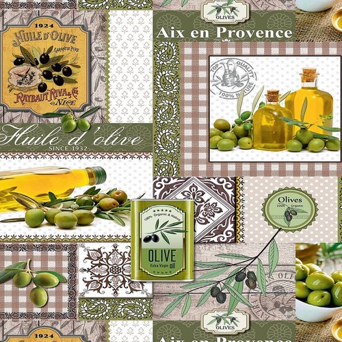 Tela cerata tovaglia olive - cerata,