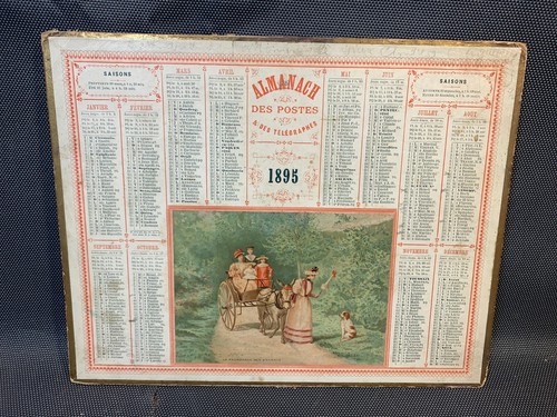 Antico calendario 1895 - calendario,