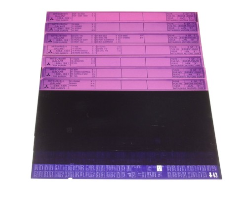 Microfiche catalogo ricambi - catalogo,