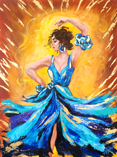 Quadro ballerina flamenco - quadro, di