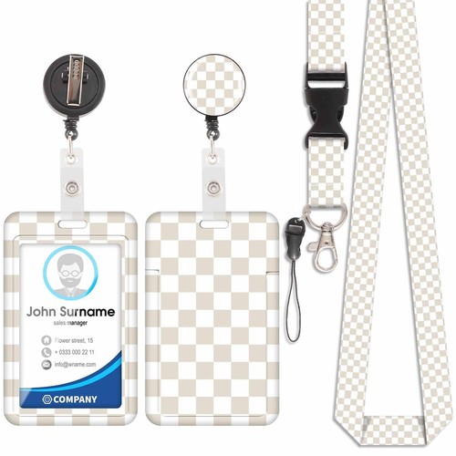 Porta badge con cordino - badge,