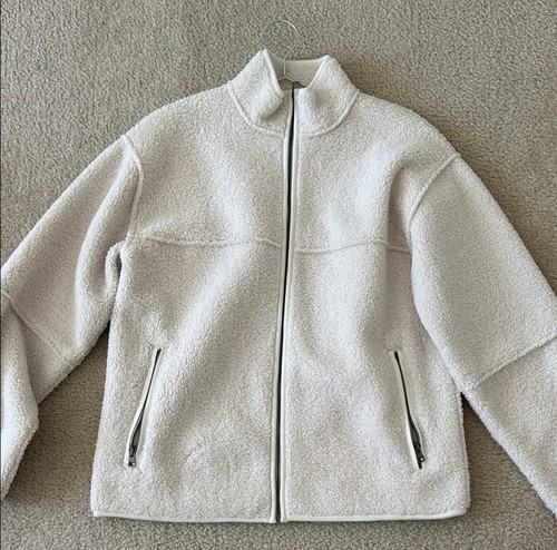 Giacca shearling panna vince - giacca,