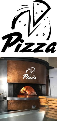 Adesivo pizza per pizzeria bar - adesivo,