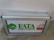 Insegna luminosa in alluminio rinforzato stagna da esterno nuova NOS 70 x 40