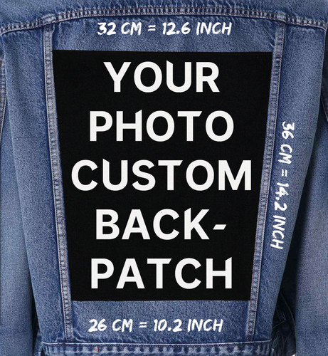 Custom photo back patch - custom,