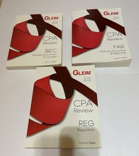 Lot 3 Books Gleim CPA Exam