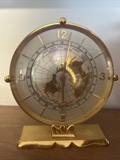 Orologio da scrivania Imexal anni 50 8 giorni orologio mondiale 7" svizzero 15 gioielli MCM regalo lusso