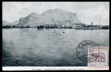 PALERMO-CARTOLINA-F.Piccolo-SPEDITA da CATANIA a CATANZARO