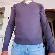 MAGLIONE PULLOVER UOMO,marca "OVIESSE", TAGLIA S, colore GRIGIO, 100% COTONE 