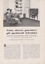 F275-COME DOVETE GUARDARE LA TV-DEPLIANT PUB.E CONSIGLI DELLA RADIOMARELLI