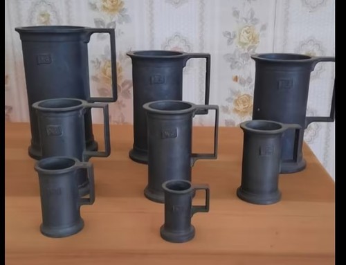 Set boccali peltro 95 - 8,