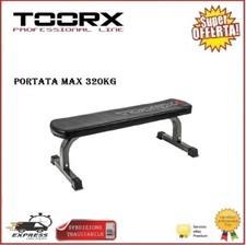 Toorx Panca Wbx-65 Piana Allenamento Pesi Addominali Pettorali Bicipiti Fitness