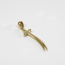 Ciondolo sciabola in 585/14k. Oro giallo circa 3,5 cm nuovo -564