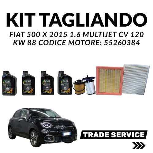Kit tagliando fiat 500x 6 - kit,