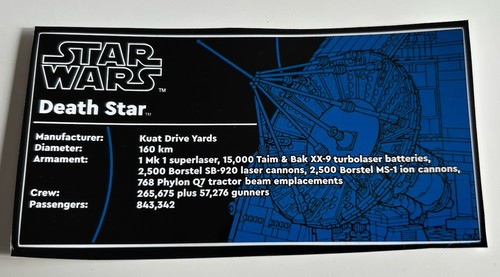 Lego star wars ucs - star, adesivo