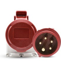 Presa a muro Maschio/Femmina CEE a 5 poli 16 A, 400 V