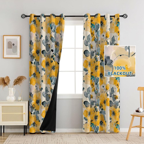 Tende oscuranti floreali - , boho
