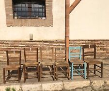 6 Antiche sedie in legno