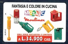 GIAN - Scheda telefonica  PRP Golden 188   "MOULINEX"  Nuova Perfetta Magnetica