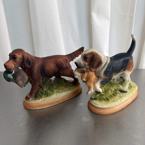 Vintage pair hunting dog - vintage,
